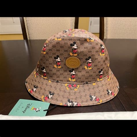 mickey mouse gucci bucket hat|gucci mickey mouse hat for men.